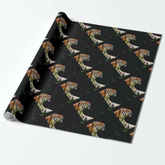 Tiger Approaching - Wild Animal Artwork