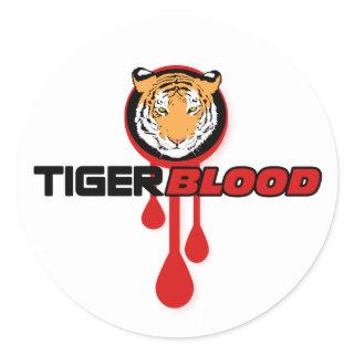 Tiger Blood Round Sticker