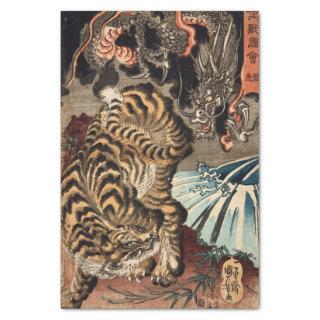 Tiger & Dragon, Kuniyoshi, Ukiyo-e Tissue Paper