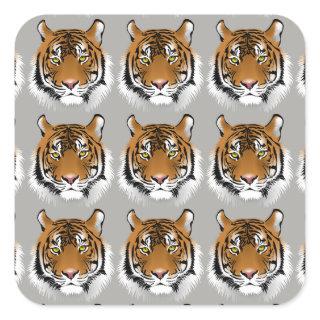 Tiger face stickers