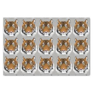 Tiger face tissue paper