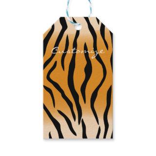 Tiger Stripes Pattern Thunder_Cove Gift Tags