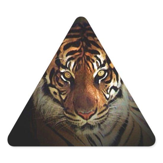 Tiger Triangle Sticker