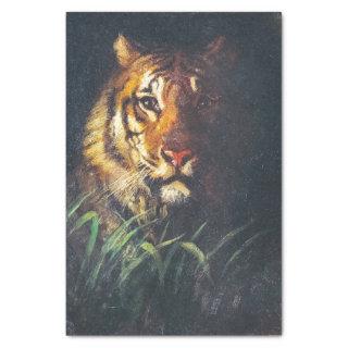Tiger's Head painting by Abbott Handerson Thayer Tissue Paper