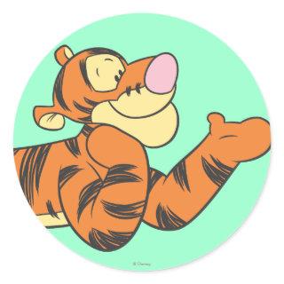 Tigger 10 classic round sticker