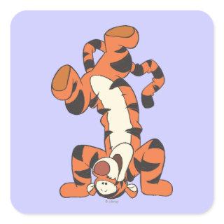 Tigger 4 square sticker