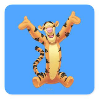 Tigger 8 square sticker