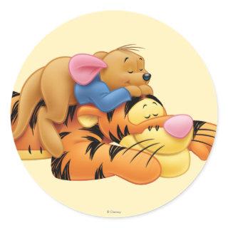 Tigger and Roo Classic Round Sticker