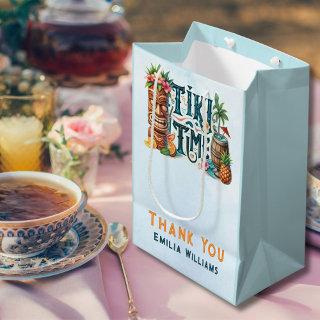 TIKI Party Personalized Custom Medium Gift Bag