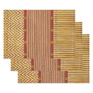 Tiki textures bamboo and reed  sheets