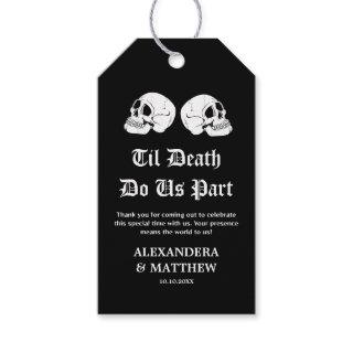 Til Death Do Us Part Halloween Wedding Gift Tags