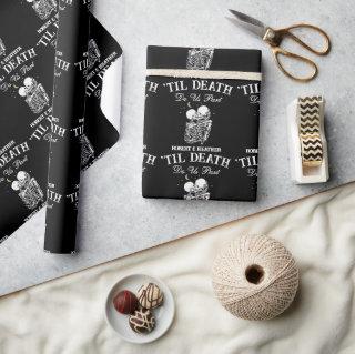 Til Death Skeleton Lovers Tarot Card Goth Wedding