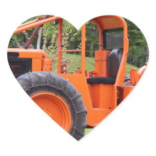 Timberjack Skidder Heart Sticker