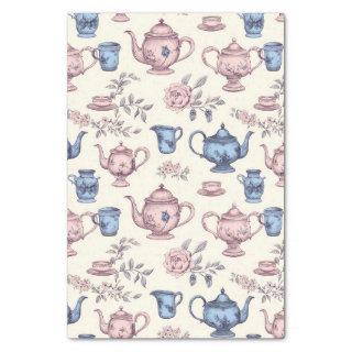 Time for Tea Vintage Pattern Tissue Paper