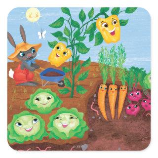 Time To Count-Garden Square Sticker