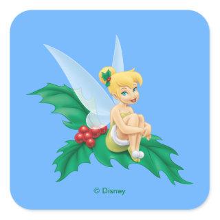 Tinkerbell | Christmas Holly Square Sticker