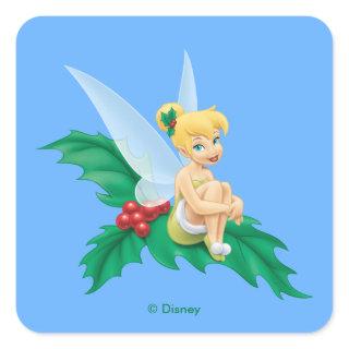 Tinkerbell | Christmas Holly Square Sticker