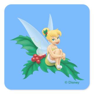 Tinkerbell | Christmas Holly Square Sticker