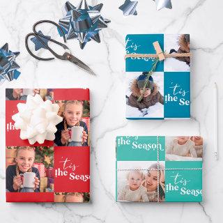 Tis the Season Square Photos Set of 3  Sheets