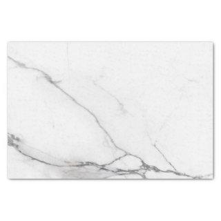 Tissue Paper (25cm x 38cm) - White Marble Pattern