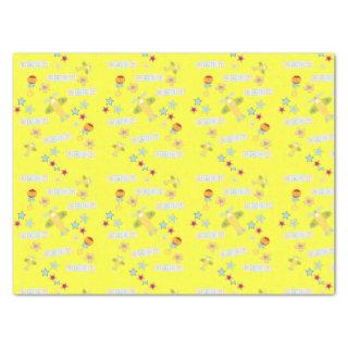 Tissue Paper Baby Airplane Yellow