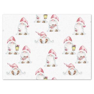 Tissue Paper Decoupage - Christmas Gnomes