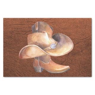 Tissue Paper Set (2) Cowboy Hat and Boot