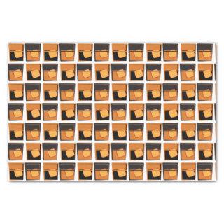 Tissue paper -Whiskey Glasses gold and black