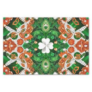 Tissue paper with Ireland colors design