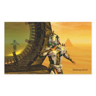 TITAN IN THE DESERT OF HYPERION RECTANGULAR STICKER