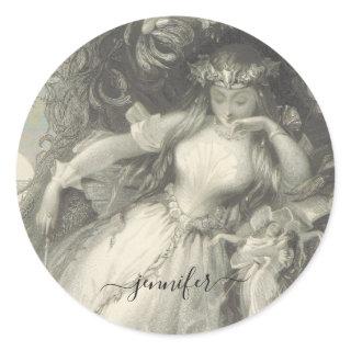 Titania  Midsummer Night's Dream Classic Round Sticker