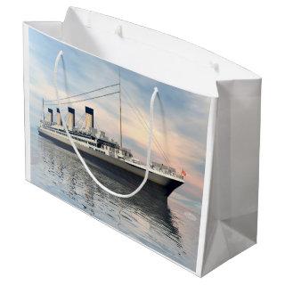 Titanic ship - 3D render Large Gift Bag
