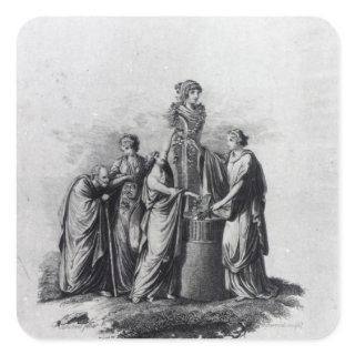 Title page of Muzio Clementi's adaptation Square Sticker