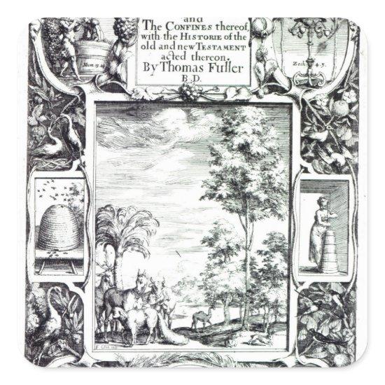 Title-page to 'A Pisgah-sight of Palestine' Square Sticker