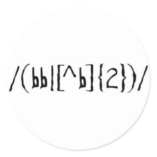 To Be Or Not To Be Classic Round Sticker