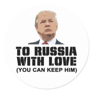 To Russia with Love Classic Round Sticker