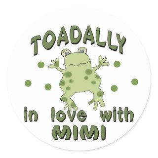 TOADALLY Love Mimi Frog Classic Round Sticker