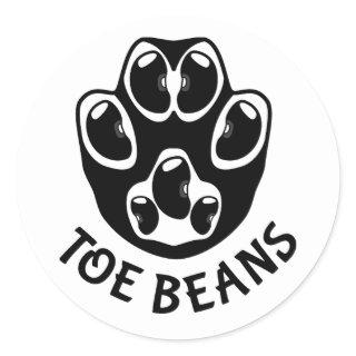Toe Beans - Black Beans Classic Round Sticker