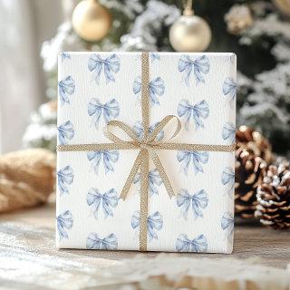 Toile de Jouy Blue Elegant Bow