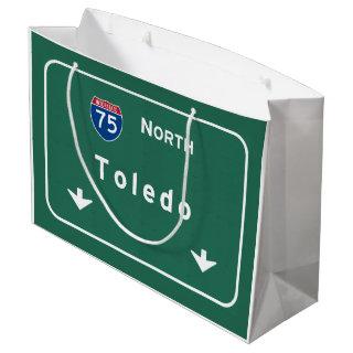 Toledo Ohio oh Interstate Highway Freeway : Large Gift Bag