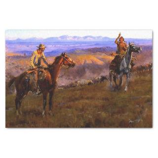 “Toll Collectors” Western Art by Charles M Russell Tissue Paper