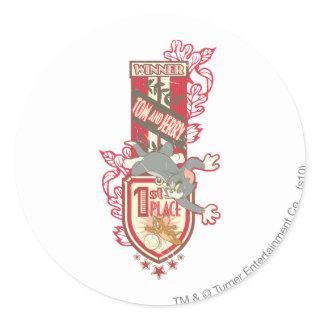 Tom and Jerry 1st Place 1 Classic Round Sticker