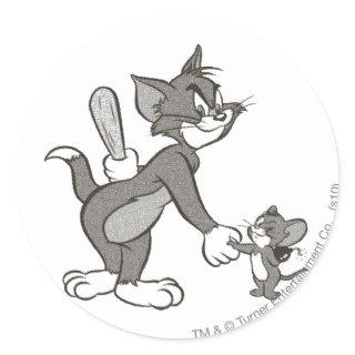 Tom And Jerry Deceitful Handshake Classic Round Sticker