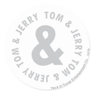 Tom and Jerry Round Logo 2 Classic Round Sticker