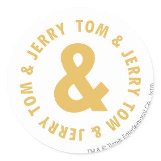 Tom and Jerry Round Logo 4 Classic Round Sticker
