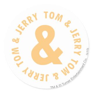Tom and Jerry Round Logo 6 Classic Round Sticker