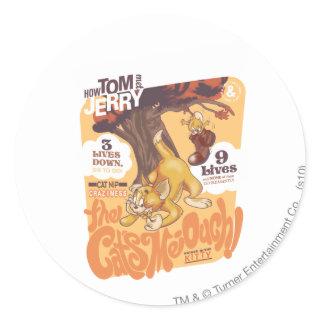 Tom and Jerry The Cats Me-Ouch Classic Round Sticker