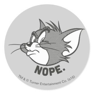 Tom And Jerry | Tom Says Nope Classic Round Sticker