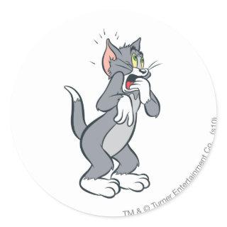 Tom Shocked Classic Round Sticker