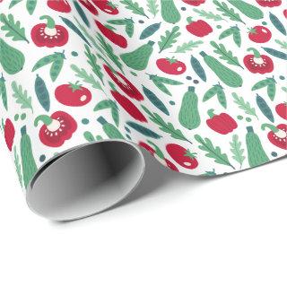 Tomato and Cucumber Vegetable Pattern